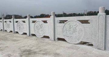 邯郸芝麻白河道栏杆 石材栏杆