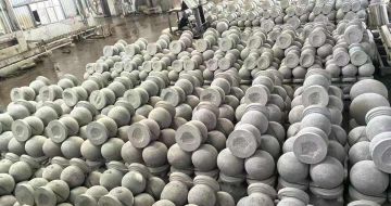 邯郸芝麻白圆球 石球 挡车球