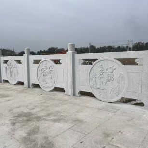 邯郸芝麻白河道栏杆 石材栏杆