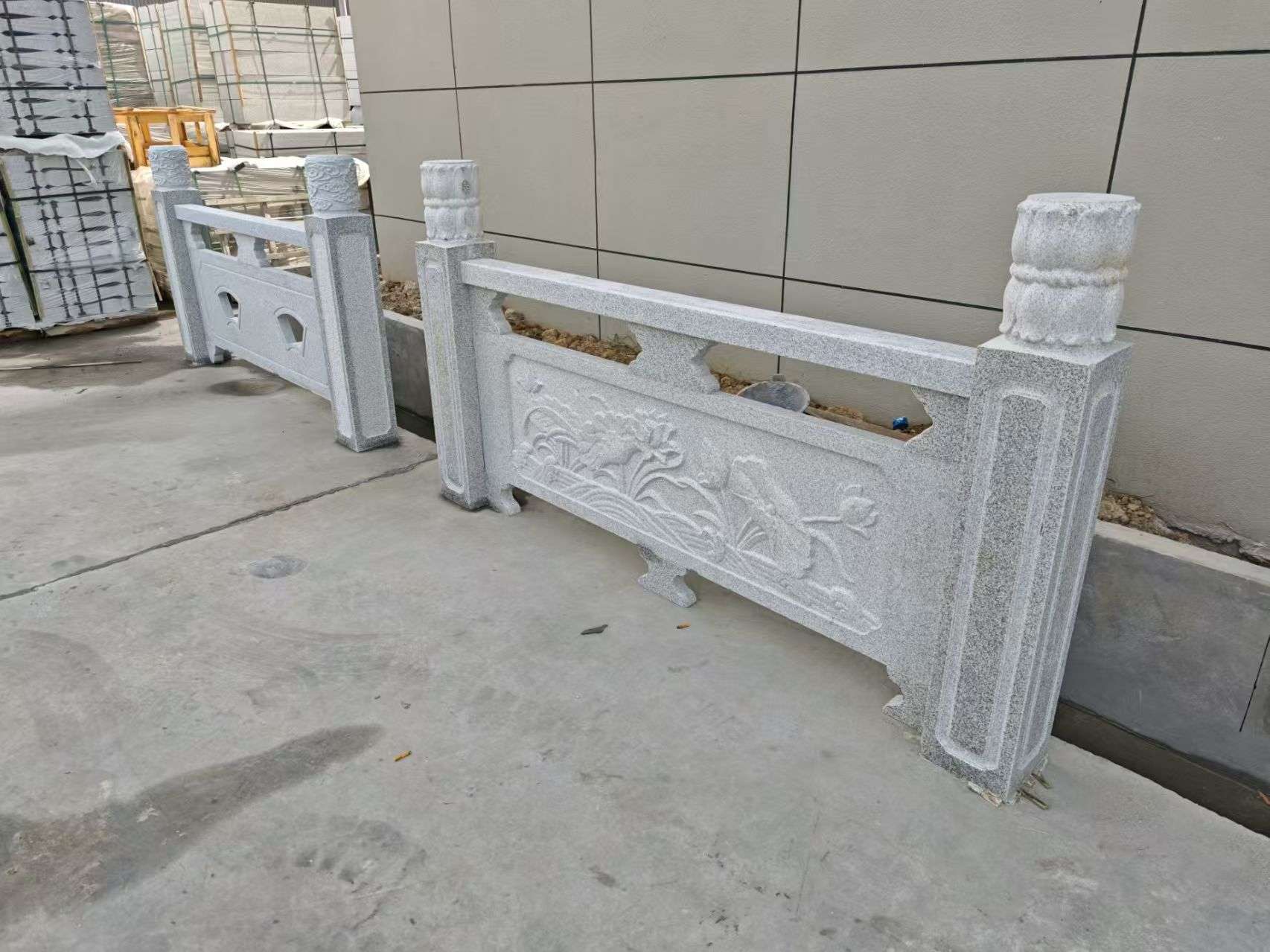 邯郸芝麻白河道栏杆 石材栏杆