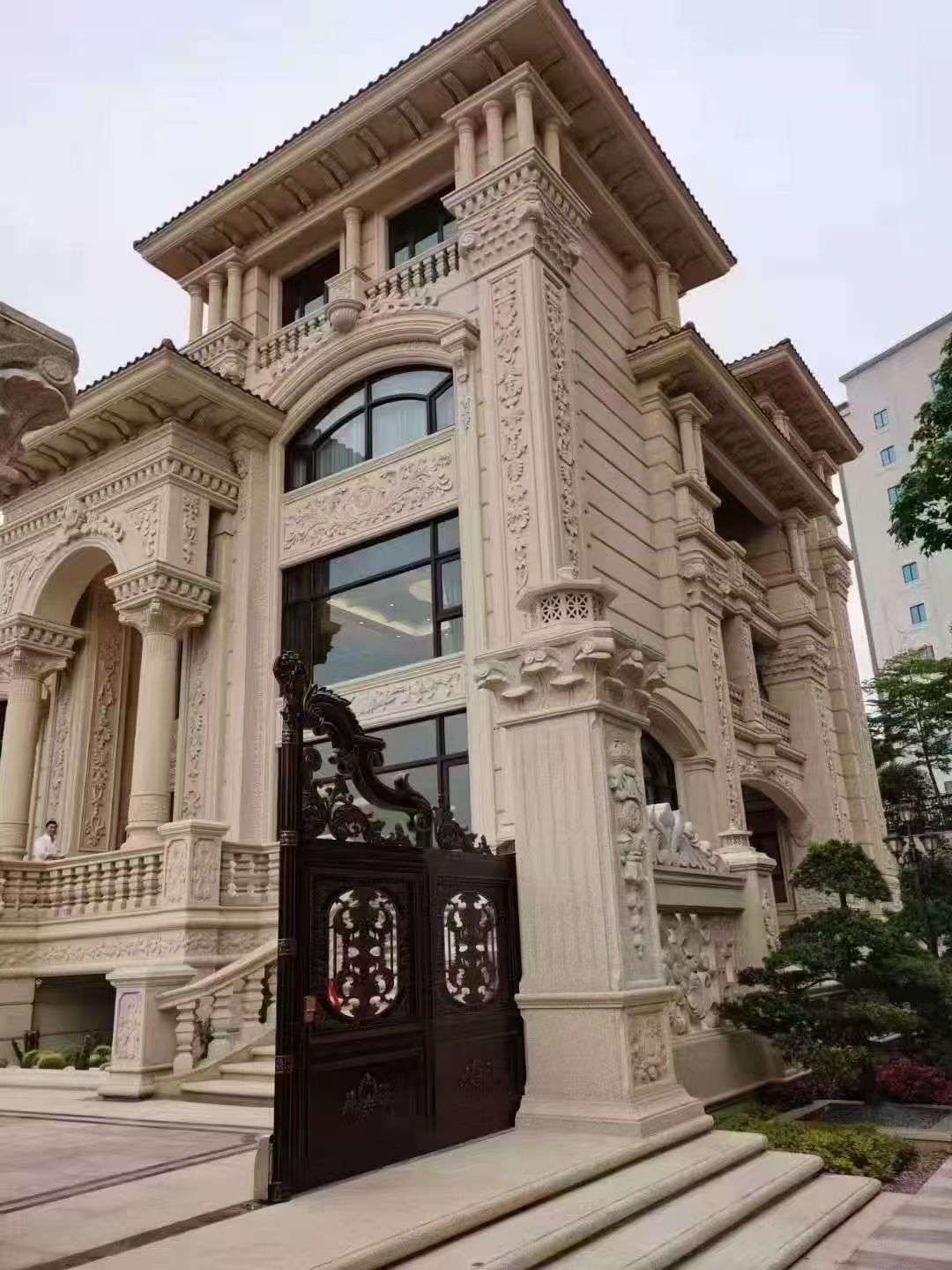邯郸黄金麻别墅外墙异形定制