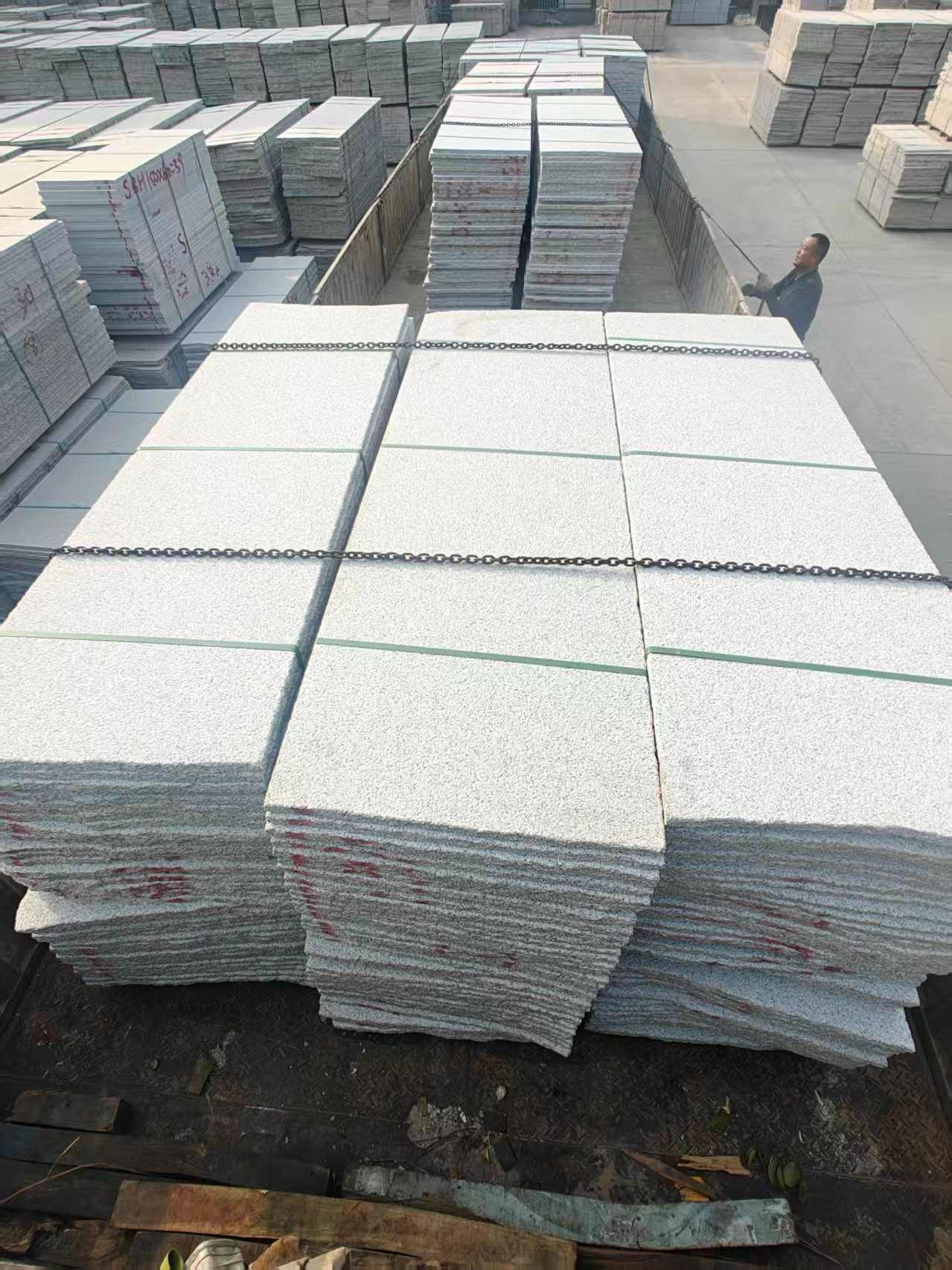 邯郸芝麻白毛板，石材毛板