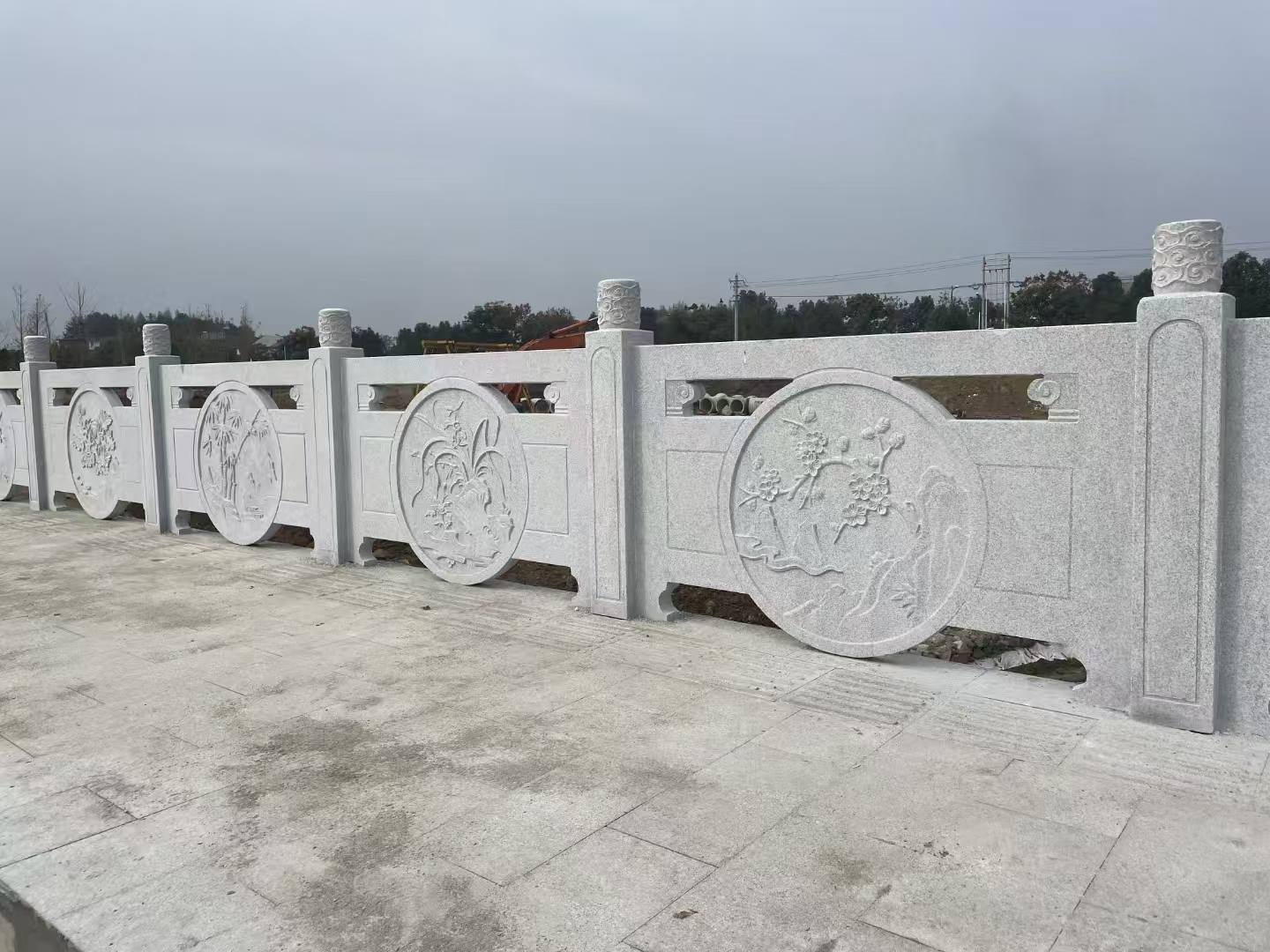 邯郸芝麻白河道栏杆 石材栏杆
